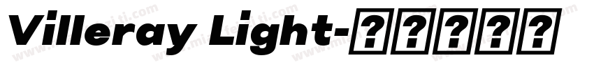 Villeray Light字体转换